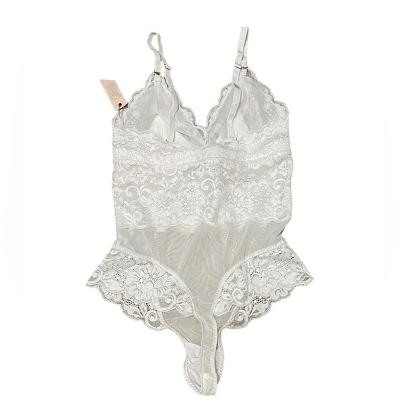 We are HAH x Free People Smarty Pants Bodysuit White Size XS NWT - Picture 5 of 9